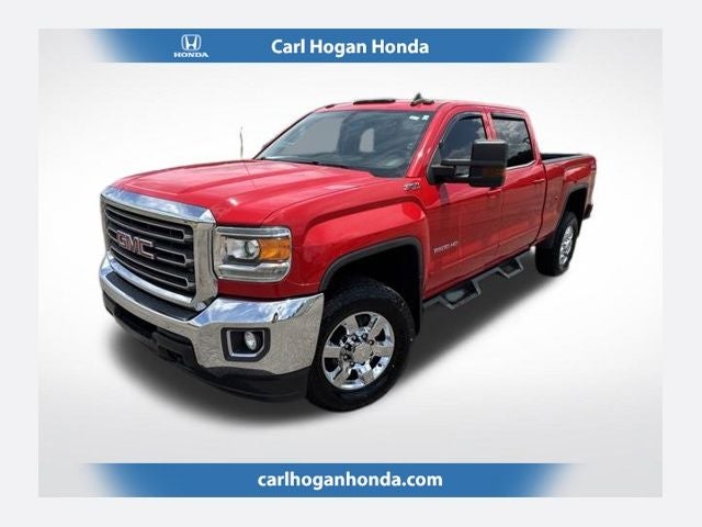 2017 GMC Sierra 2500HD SLE in Cardinal Red — front three-quarter view