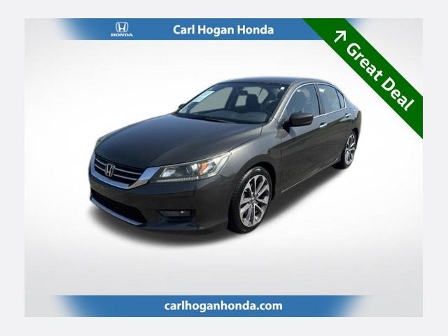 2015 Honda Accord Sport in Green — front three-quarter view