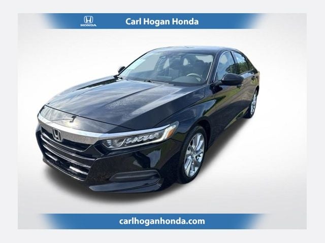2019 Honda Accord LX in Black — front three-quarter view