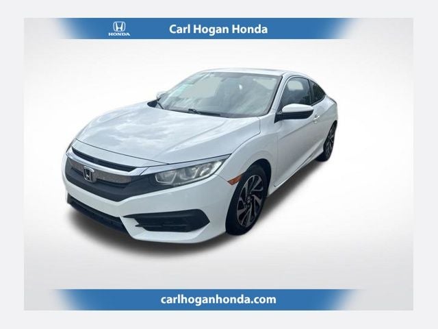 2017 Honda Civic LX-P in Taffeta White — front three-quarter view