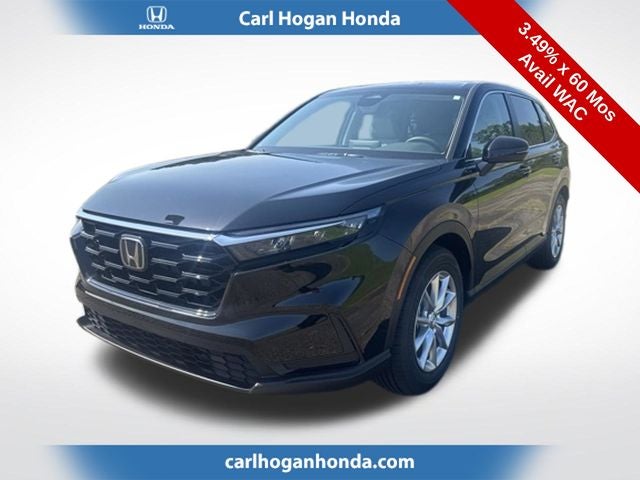 2026 Honda CR-V EX in Crystal Black Pearl — front three-quarter view
