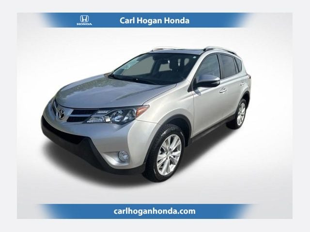 2015 Toyota RAV4 Limited in Classic Silver Metallic — front three-quarter view