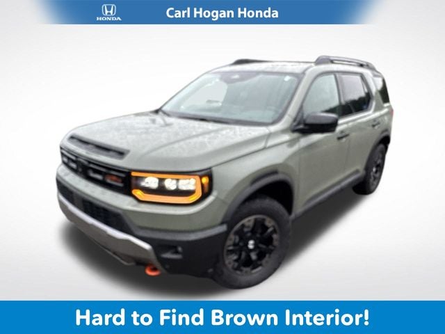 2026 Honda Passport TrailSport Elite in Ash Green Metallic — front three-quarter view