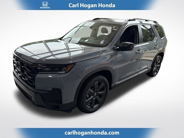 2026 Honda Pilot Sport in Sonic Gray Pearl — front three-quarter view