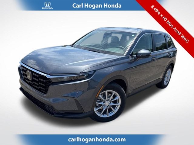 2026 Honda CR-V EX in Meteorite Gray Metallic — front three-quarter view