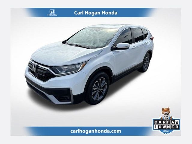 2022 Honda CR-V EX in Platinum White Pearl — front three-quarter view